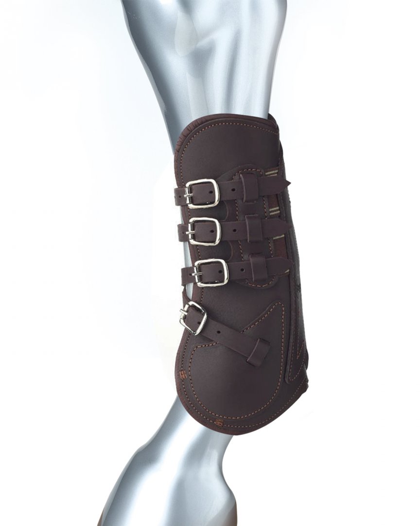 Prestige Open Front Leather Tendon Boots Leather Lined