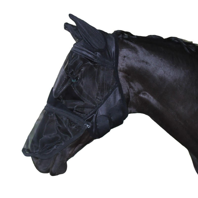 Riviera Deluxe Fly Mask with Zip Nose